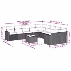 VidaXL 3251859 banc de jardin Rotin, Verre trempé