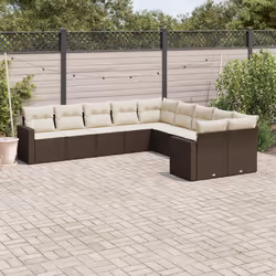 VidaXL 3251860 banc de jardin Rotin, Verre trempé