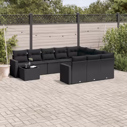 VidaXL 3251862 banc de jardin Rotin, Verre trempé