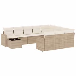 VidaXL 3251865, Crème, Rotin, Verre trempé, 110 kg, Adultes et enfants, 550 mm, 550 mm
