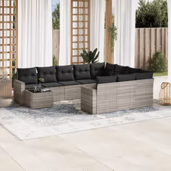 VidaXL 3251869 banc de jardin Rotin, Verre trempé