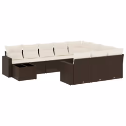 VidaXL 3251870, Crème, Rotin, Verre trempé, 110 kg, Adultes et enfants, 550 mm, 550 mm