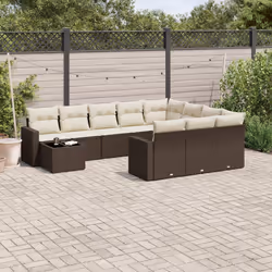 VidaXL 3251870 banc de jardin Rotin, Verre trempé