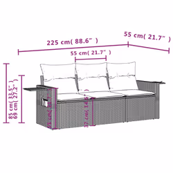 VidaXL 3252196 ensemble de meubles de jardin