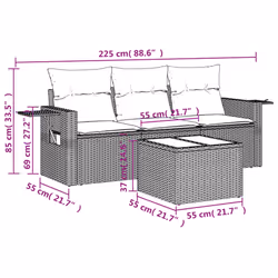 VidaXL 3252200 ensemble de meubles de jardin