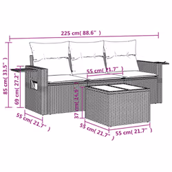 VidaXL 3252210 ensemble de meubles de jardin