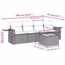 VidaXL 3252227 ensemble de meubles de jardin
