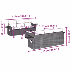 VidaXL 3252245 ensemble de meubles de jardin