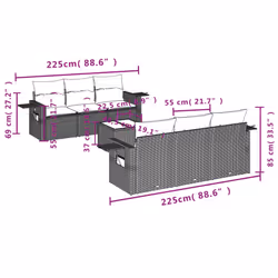 VidaXL 3252247 ensemble de meubles de jardin