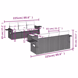 VidaXL 3252250 ensemble de meubles de jardin