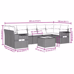 VidaXL 3252277 ensemble de meubles de jardin