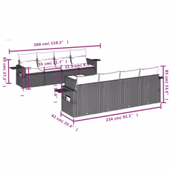 VidaXL 3252286 ensemble de meubles de jardin