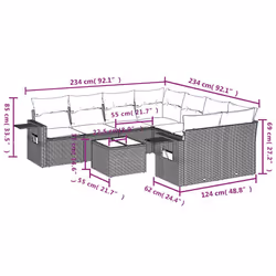 VidaXL 3252293 ensemble de meubles de jardin
