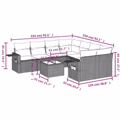 VidaXL 3252299 ensemble de meubles de jardin