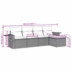 VidaXL 3252435 ensemble de meubles de jardin