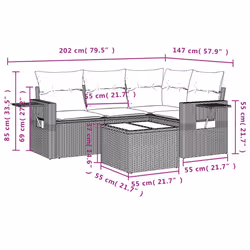 VidaXL 3252442 ensemble de meubles de jardin