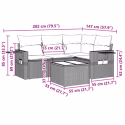 VidaXL 3252449 ensemble de meubles de jardin