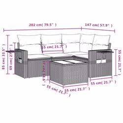 VidaXL 3252456 ensemble de meubles de jardin
