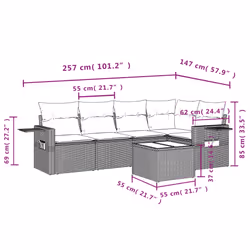 VidaXL 3252472 ensemble de meubles de jardin