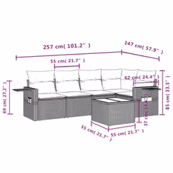 VidaXL 3252476 ensemble de meubles de jardin