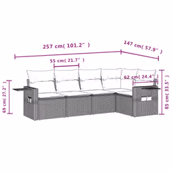 VidaXL 3252480 ensemble de meubles de jardin