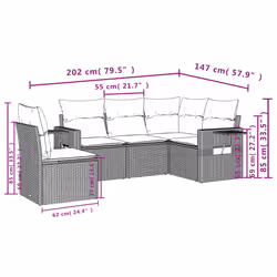 VidaXL 3252516 ensemble de meubles de jardin