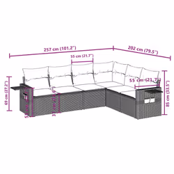 VidaXL 3252542 ensemble de meubles de jardin