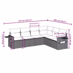 VidaXL 3252545 ensemble de meubles de jardin