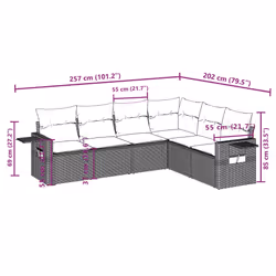 VidaXL 3252552 ensemble de meubles de jardin