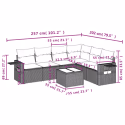 VidaXL 3252556 ensemble de meubles de jardin