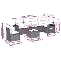 VidaXL 3252565 ensemble de meubles de jardin