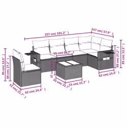 VidaXL 3252575 ensemble de meubles de jardin