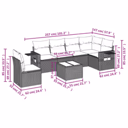 VidaXL 3252576 ensemble de meubles de jardin