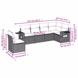 VidaXL 3252580 ensemble de meubles de jardin