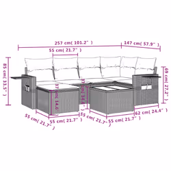 VidaXL 3252795 ensemble de meubles de jardin