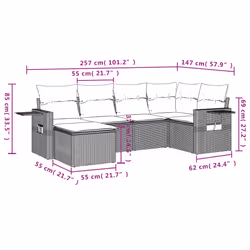 VidaXL 3252799 ensemble de meubles de jardin