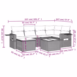 VidaXL 3252802 ensemble de meubles de jardin