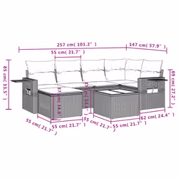 VidaXL 3252805 ensemble de meubles de jardin