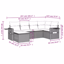 VidaXL 3252806 ensemble de meubles de jardin