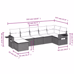VidaXL 3252812 ensemble de meubles de jardin