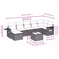 VidaXL 3252815 ensemble de meubles de jardin