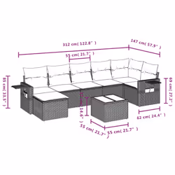 VidaXL 3252820 ensemble de meubles de jardin