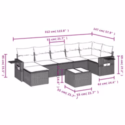VidaXL 3252822 ensemble de meubles de jardin