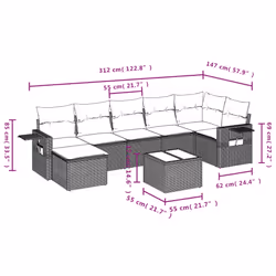 VidaXL 3252825 ensemble de meubles de jardin