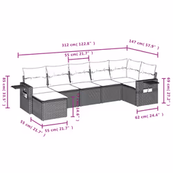 VidaXL 3252827 ensemble de meubles de jardin