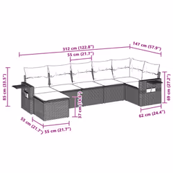 VidaXL 3252829 ensemble de meubles de jardin