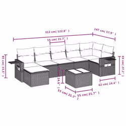 VidaXL 3252830 ensemble de meubles de jardin