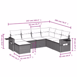 VidaXL 3252832 ensemble de meubles de jardin