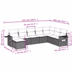 VidaXL 3252897 ensemble de meubles de jardin