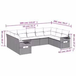 VidaXL 3252932 ensemble de meubles de jardin